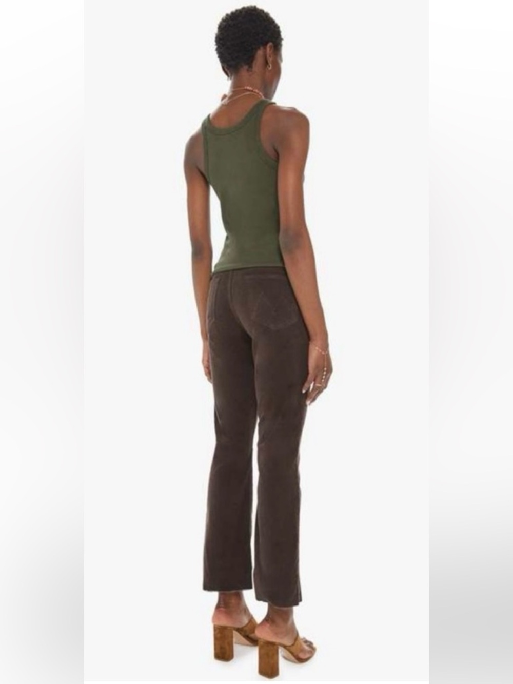 MOTHER The Hustler Ankle Fray Corduroy Pants Size 25* - Picture 5 of 15